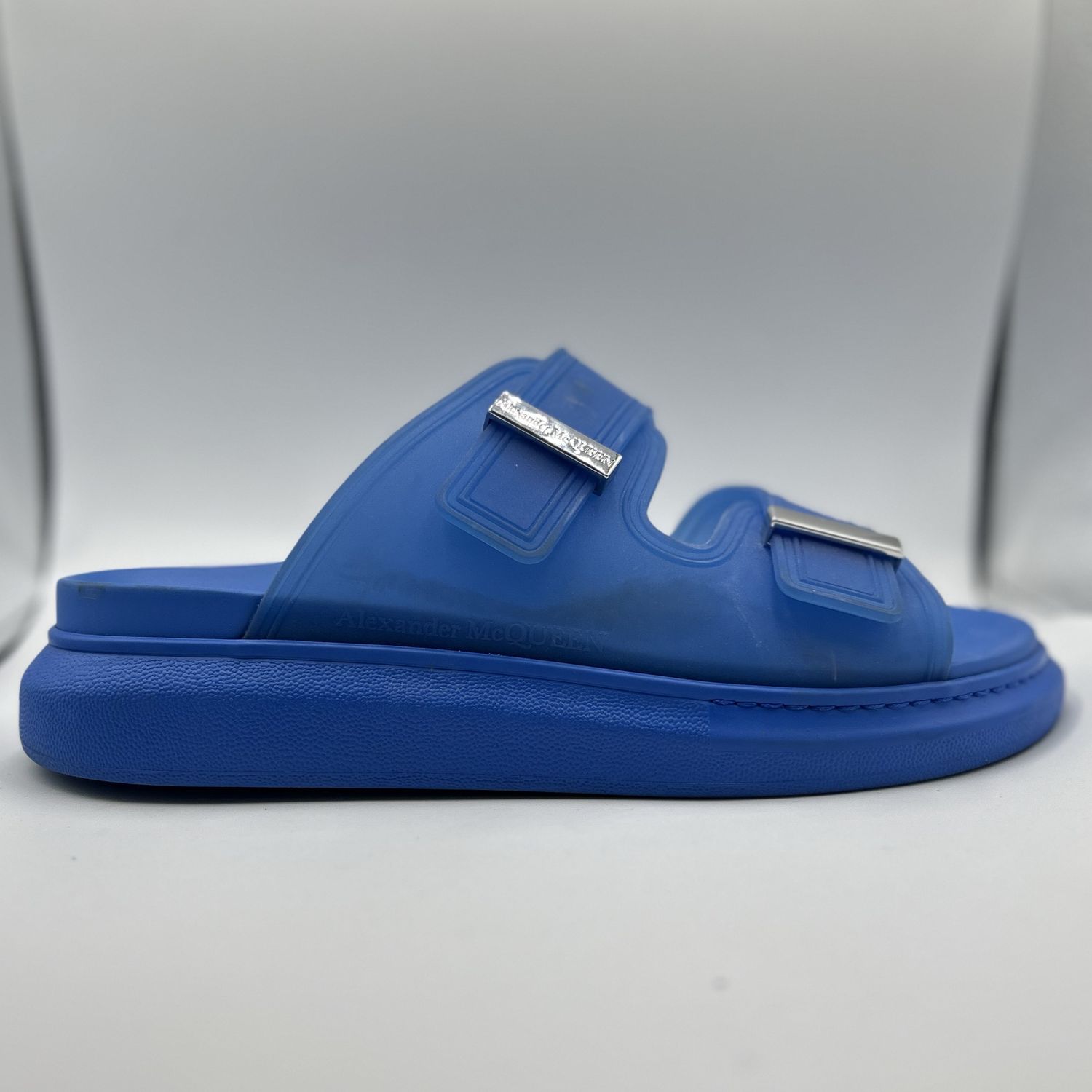 ALEXANDER MCQUEEN HYBRID SLIDE “LAKE BLUE” SZ 44