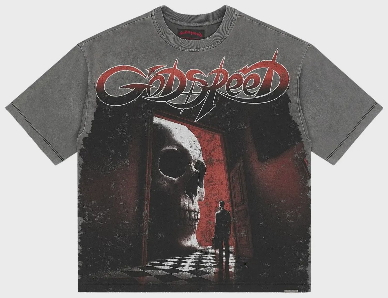GODSPEED FATES DOORSTEP TEE GREY