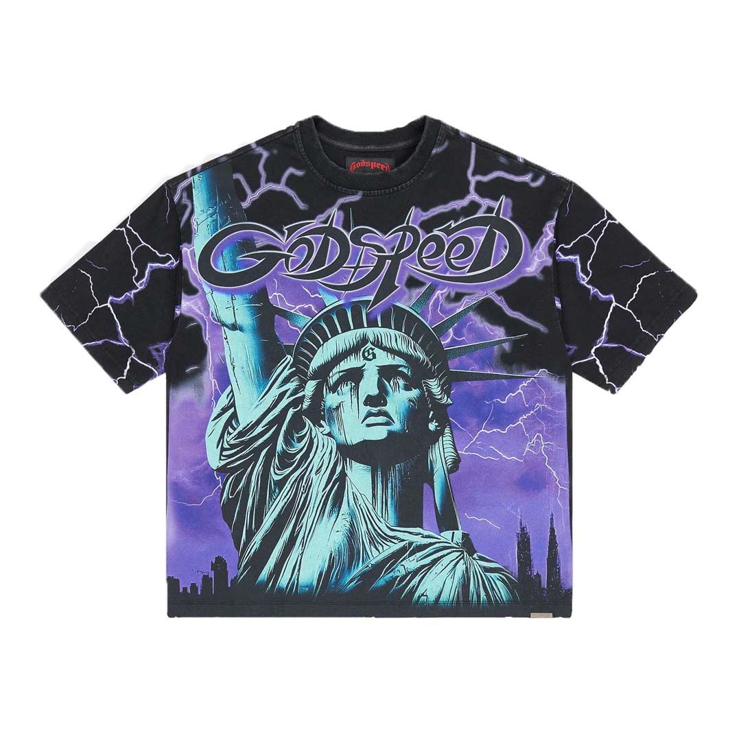 GODSPEED VOLTAGE TEE BLACK/PURPLE