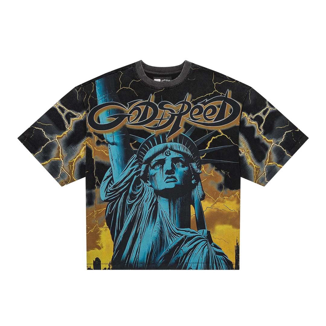 GODSPEED VOLTAGE TEE BLACK/YELLOW