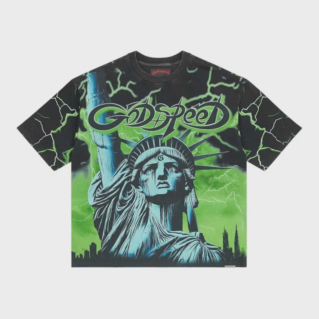 GODSPEED VOLTAGE TEE BLACK/LIME