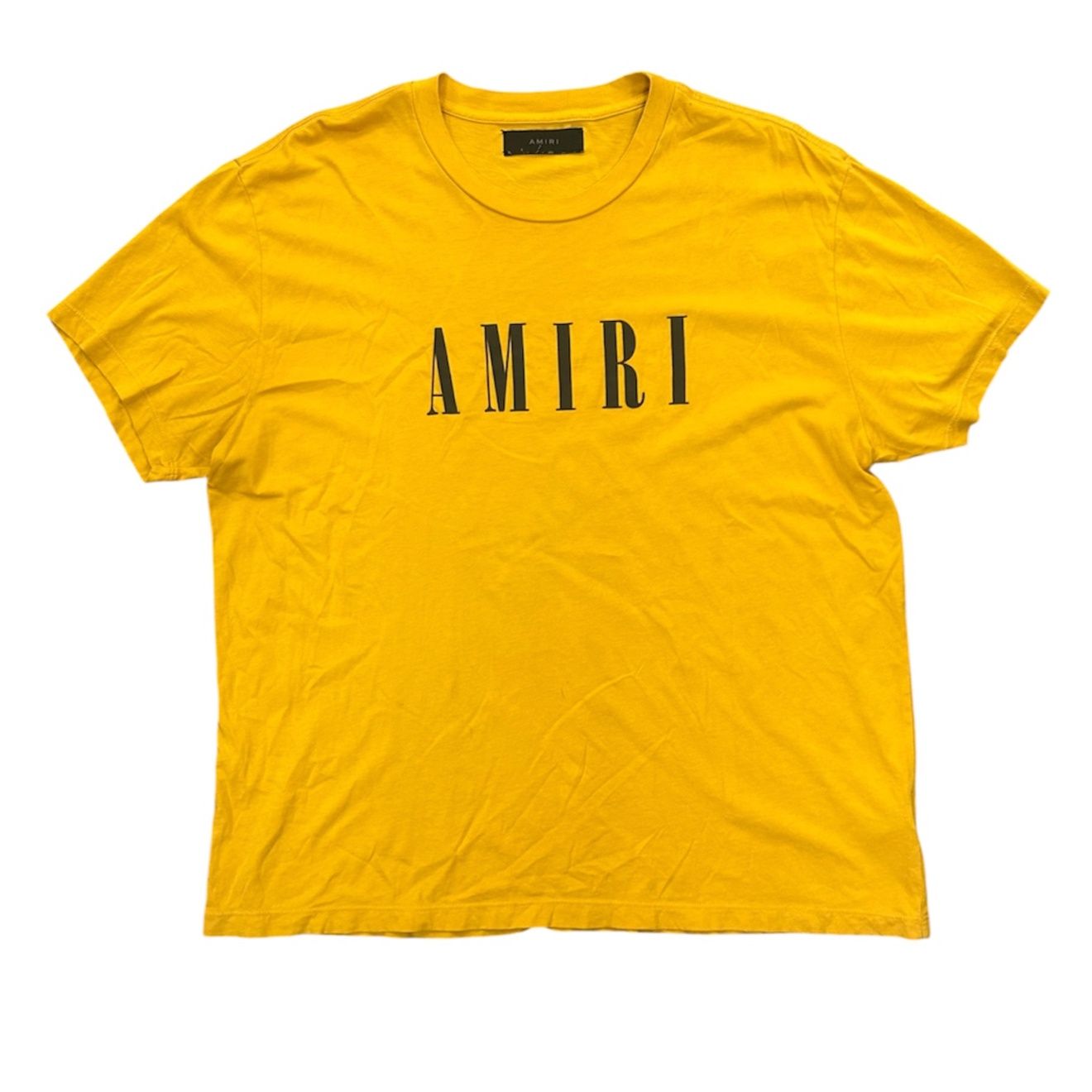 AMIRI CORE YELLOW MUSTARD &amp; BLACK TEE