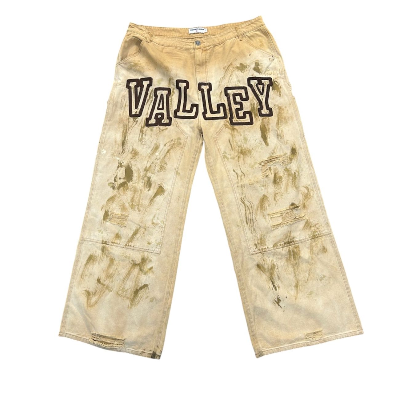 VALE FOREVER COLLAGE CARPENTER PANTS TAN
