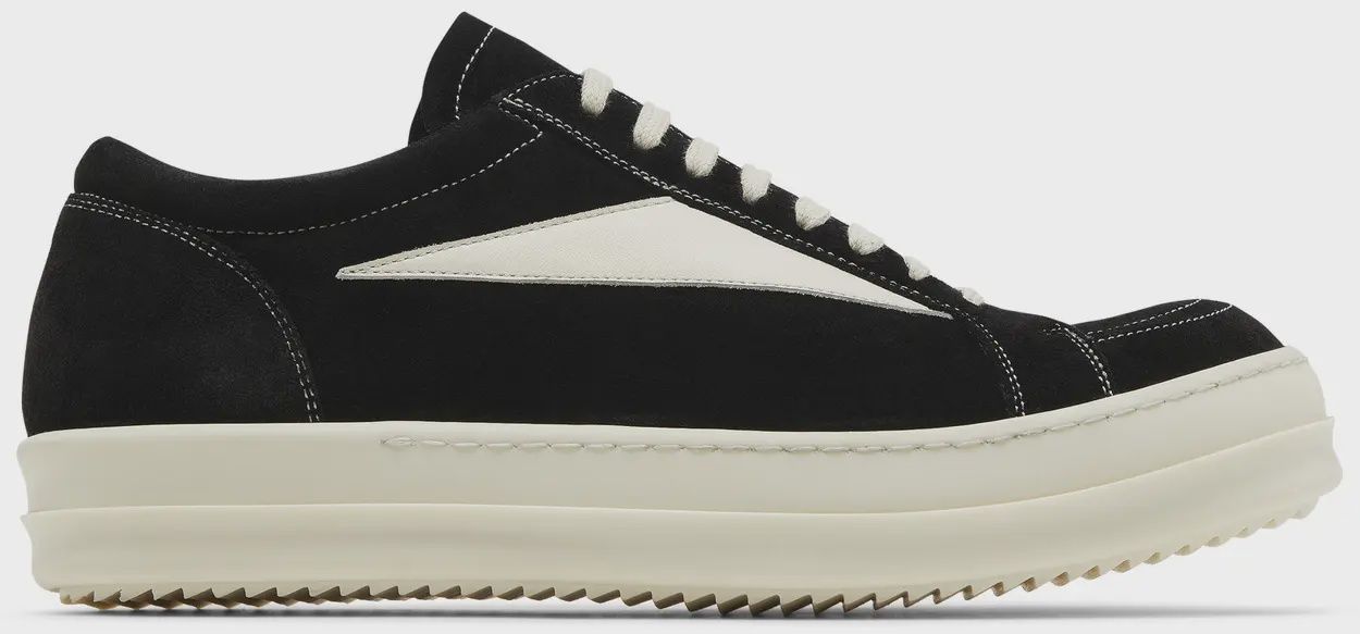 RICK OWENS EDFU VINTAGE LOW "BLACK MILK"