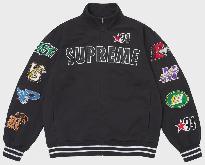 SUPREME MASCOT ZIP UP SWEATSHIRT "BLACK"