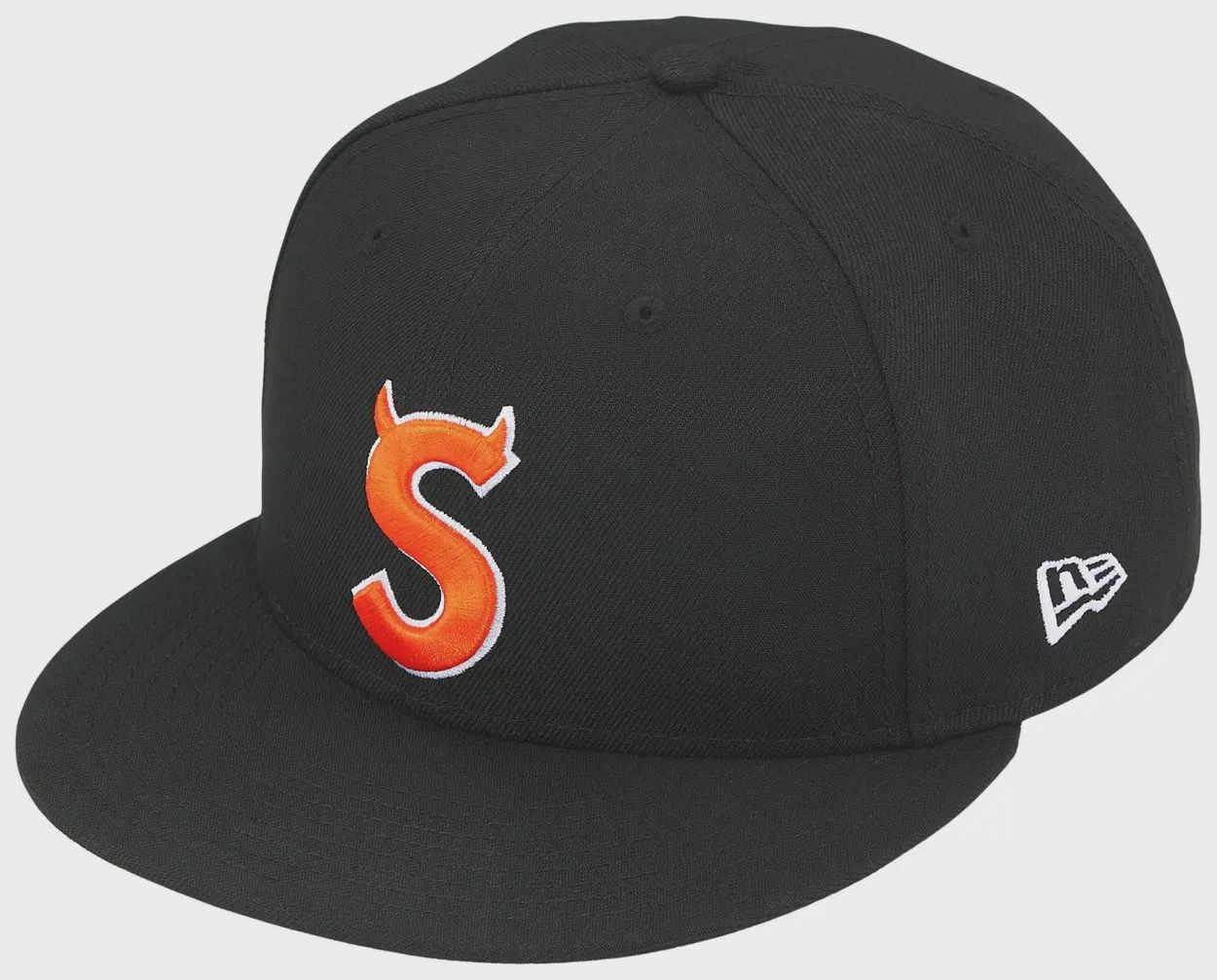 SUPREME DEVIL S LOGO NEW ERA "BLACK"
