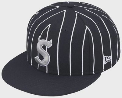 SUPREME DEVIL S LOGO NEW ERA "STRIPE"