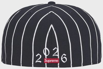 SUPREME DEVIL S LOGO NEW ERA "STRIPE"