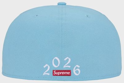 SUPREME DEVIL S LOGO NEW ERA "LIGHT BLUE"
