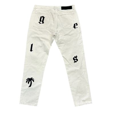 PALM ANGELS LOGO PATCH DISTRESS