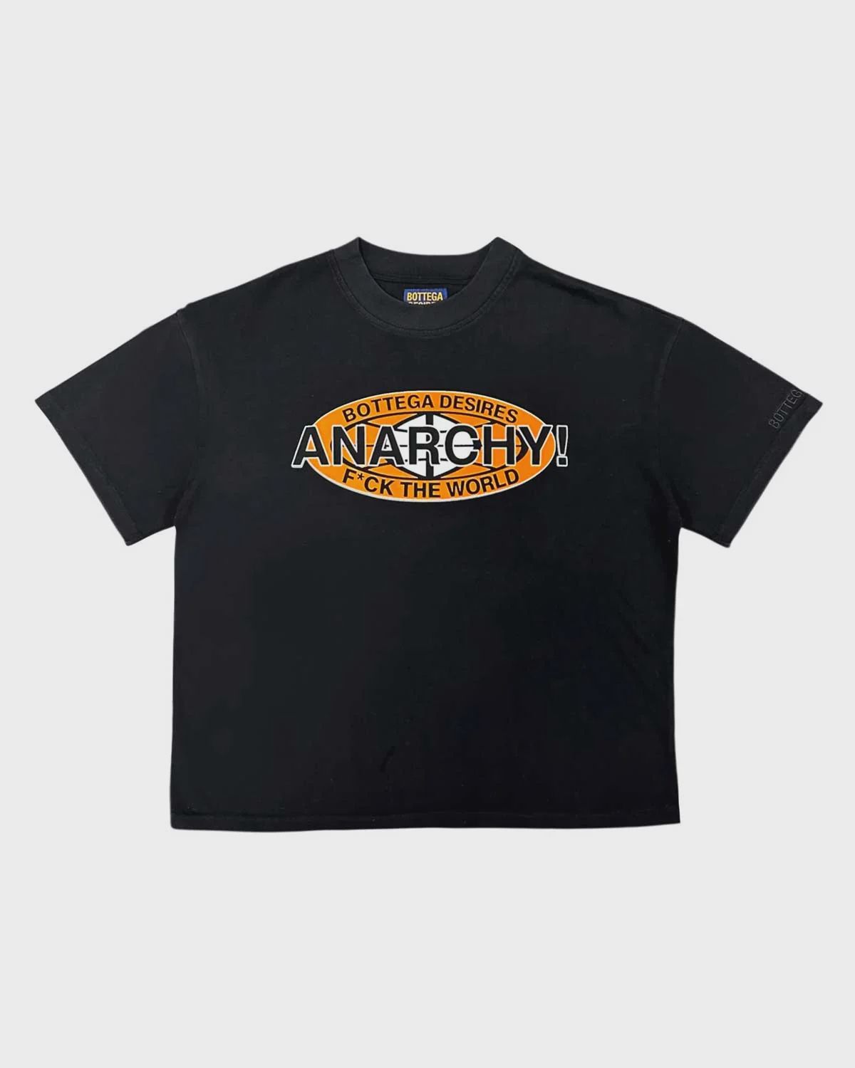 BOTTEGA DESIRES RECONSTRUCTED ANARCHY TEE BLACK