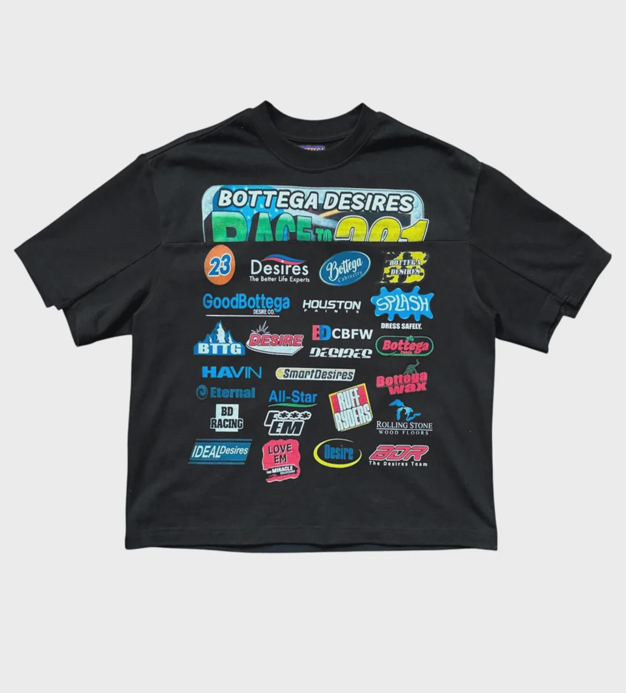 BOTTEGA DESIRES RACE TEE BLACK
