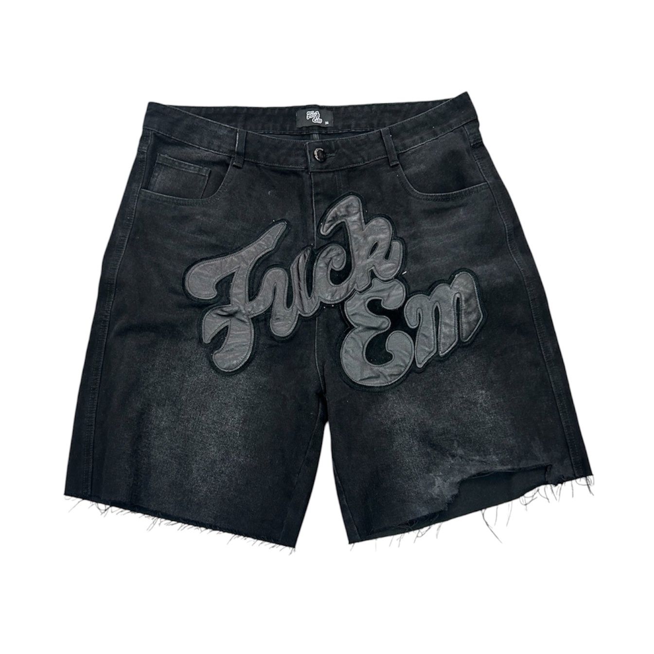FUCK EM JORTS BLACK  (PREOWNED)
