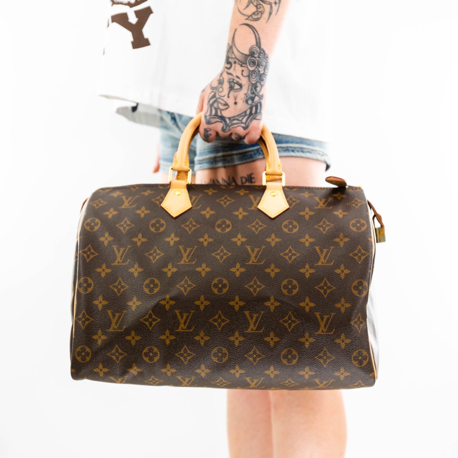 LOUIS VUITTON SPEEDY 35 BROWN MONOGRAM