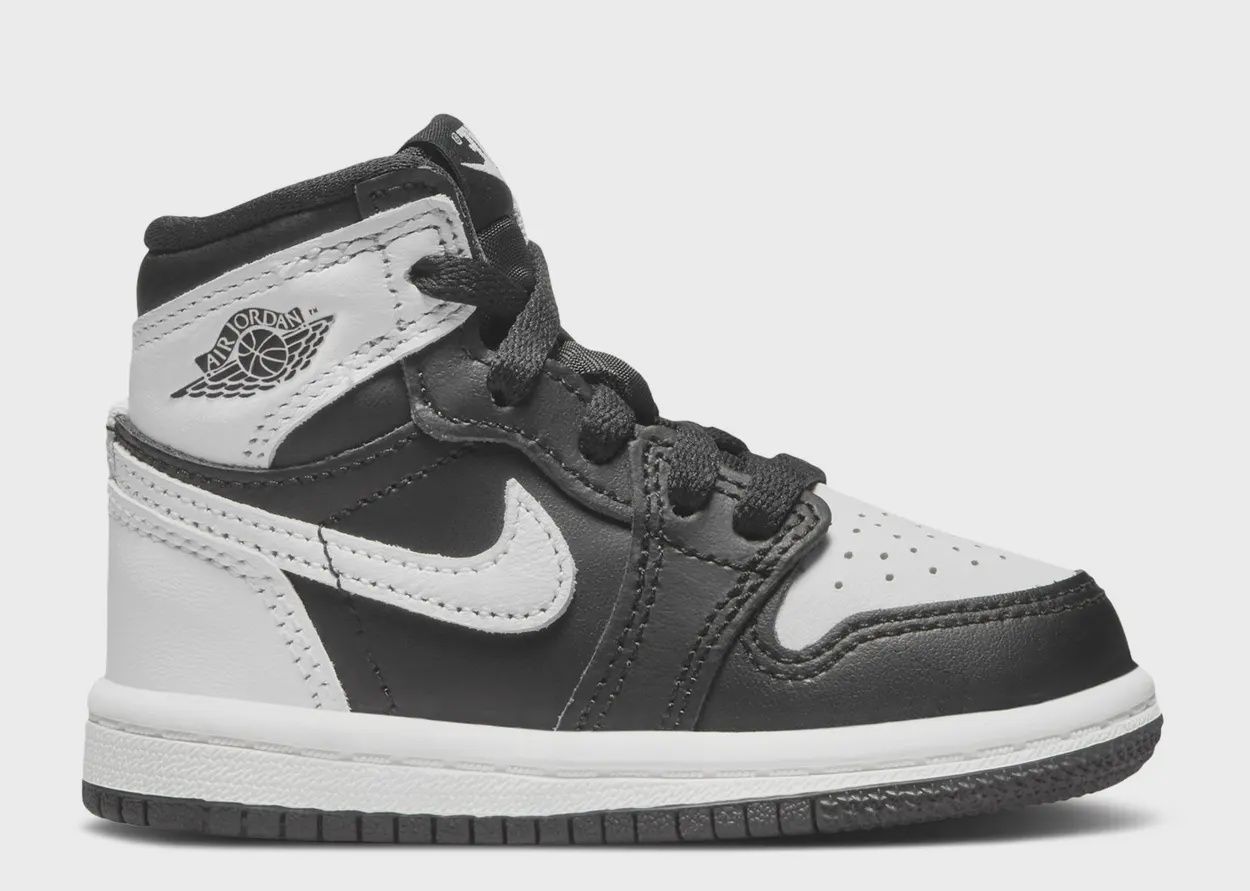 JORDAN 1 HIGH "BLACK WHITE" TD