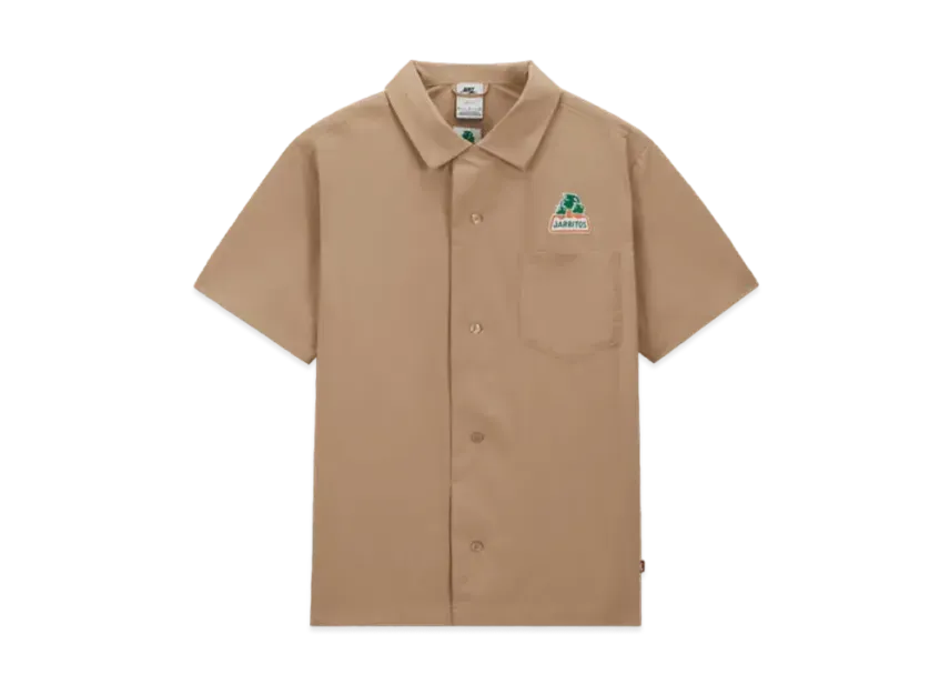 NIKE SB X JARRITOS BOWLING BUTTON UP SHIRT "KHAKI"