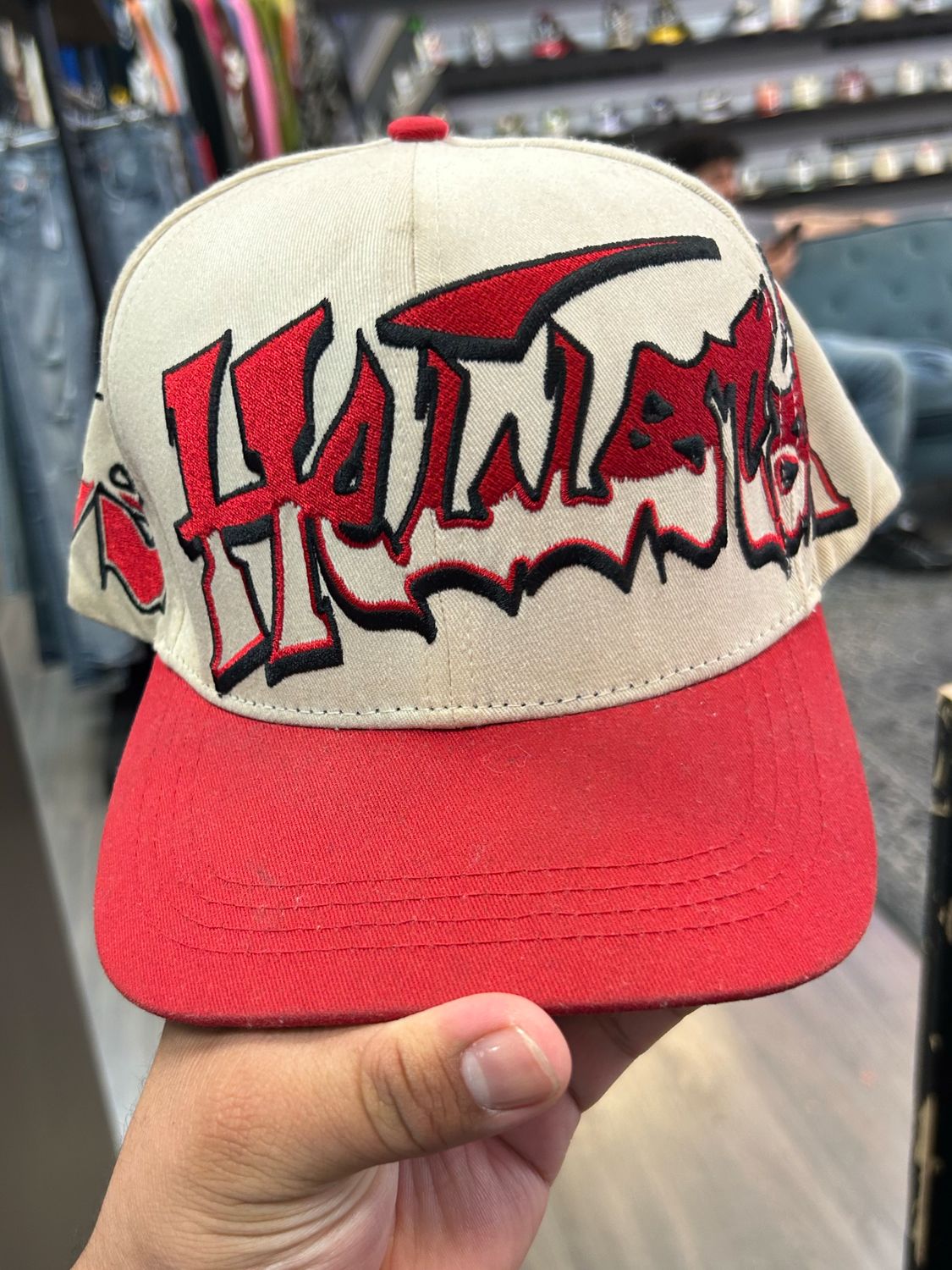 HELLSTAR RECORDS HAT SNAPBACK RED/WHITE