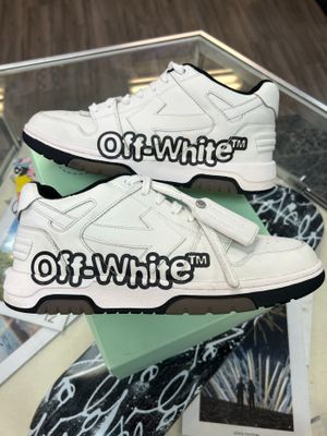 OFF WHITE OUT OF OFFICE “WHITE BLACK” SZ 44