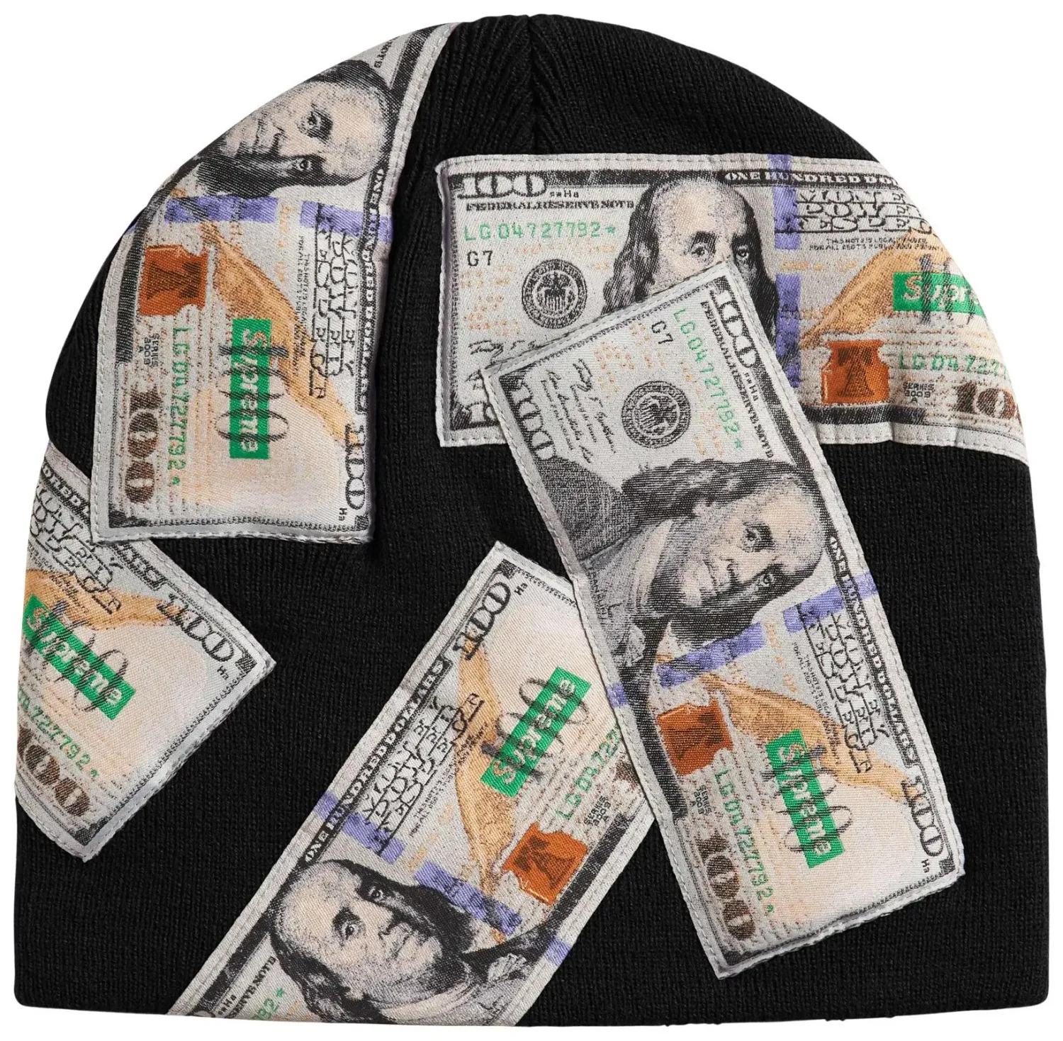 SUPREME MONEY BEANIE "BLACK"