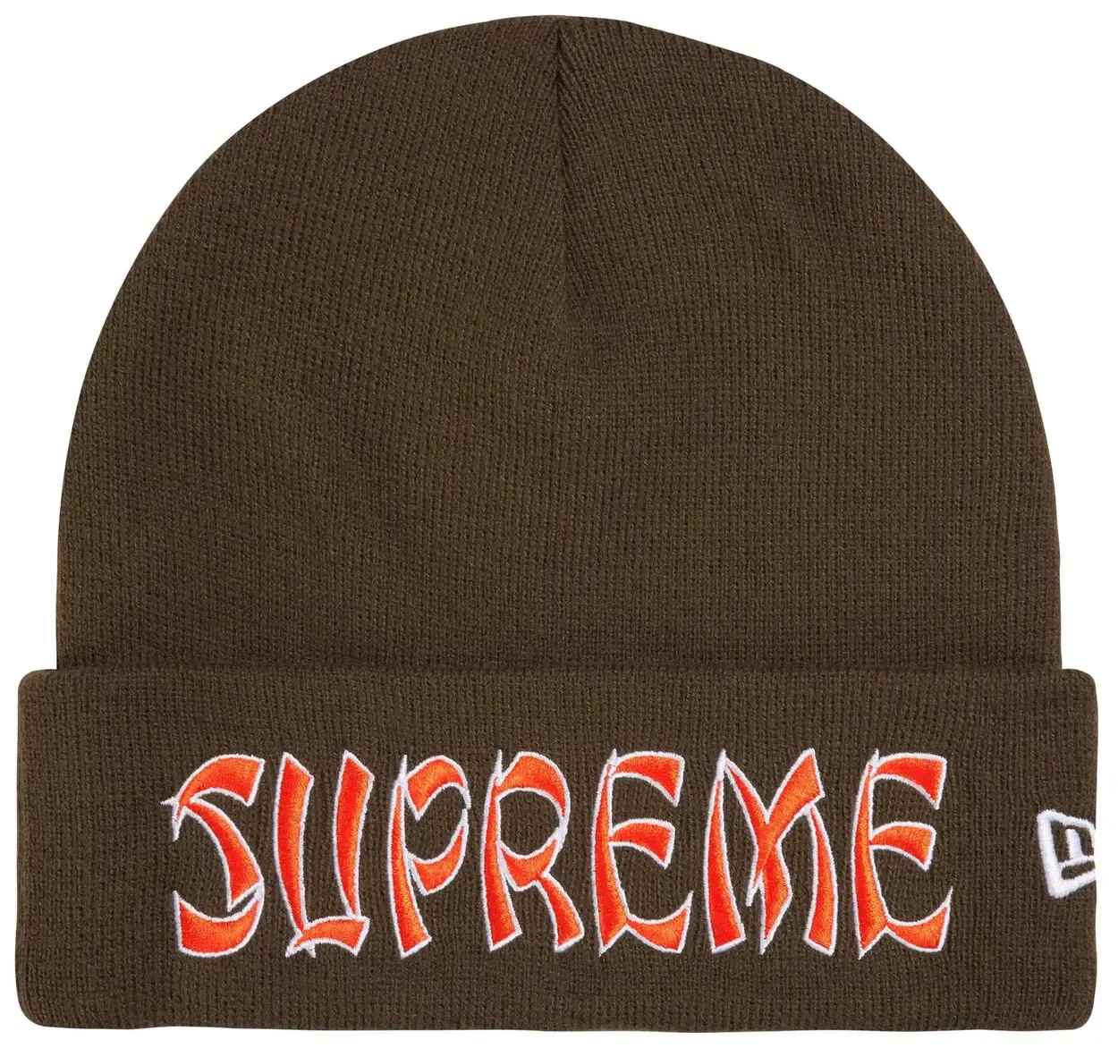 SUPREME NEW ERA ACTION BEANIE BEANIE "BROWN"