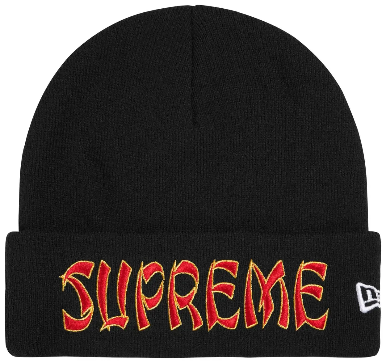SUPREME NEW ERA ACTION BEANIE BEANIE "BLACK"