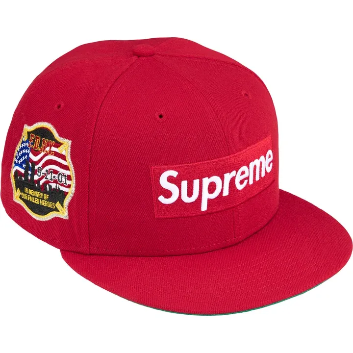 SUPREME X FDNY BOX LOGO NEW ERA "RED"