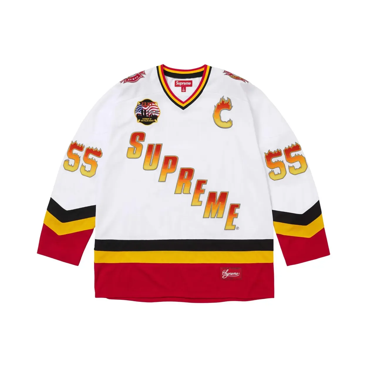 SUPREME X FDNY HOCKEY JERSEY "WHITE"