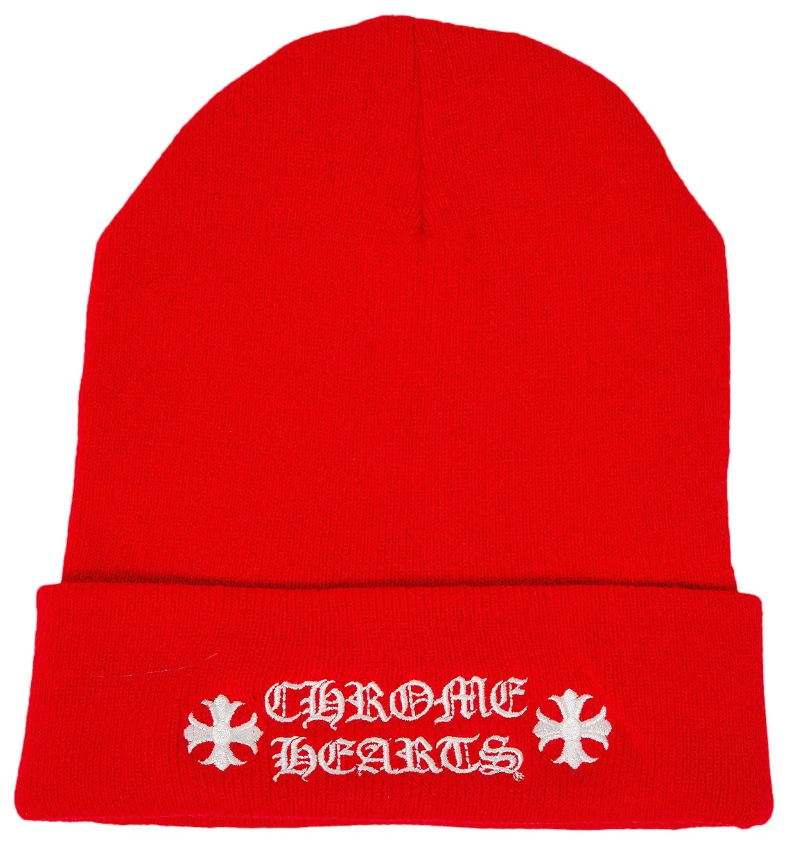 CHROME HEARTS ONLINE EXCLUSIVE BEANIE "RED/WHITE"