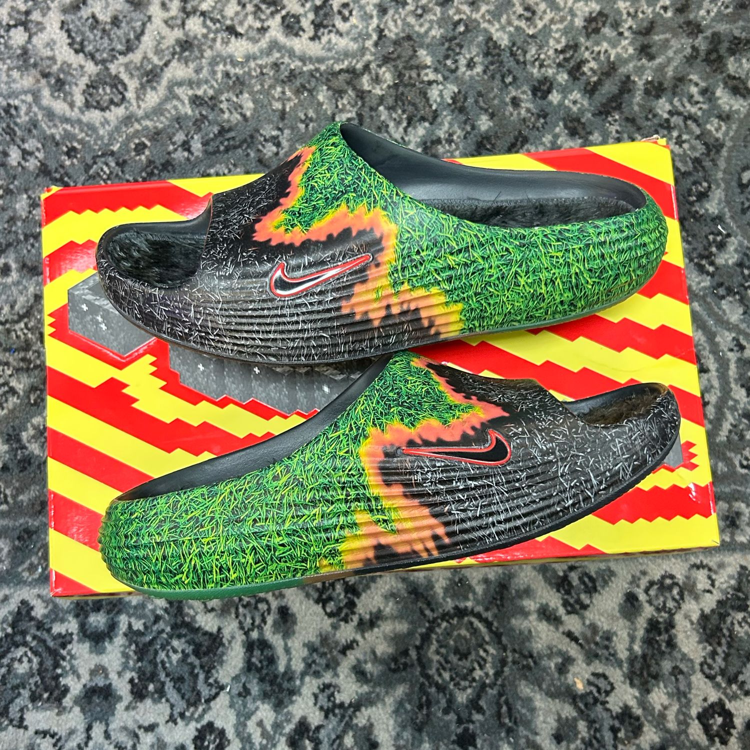 NIKE REACT X SWOOSH X REJUVEN8 SLIDE “TOUCH GRASS” SZ 11
