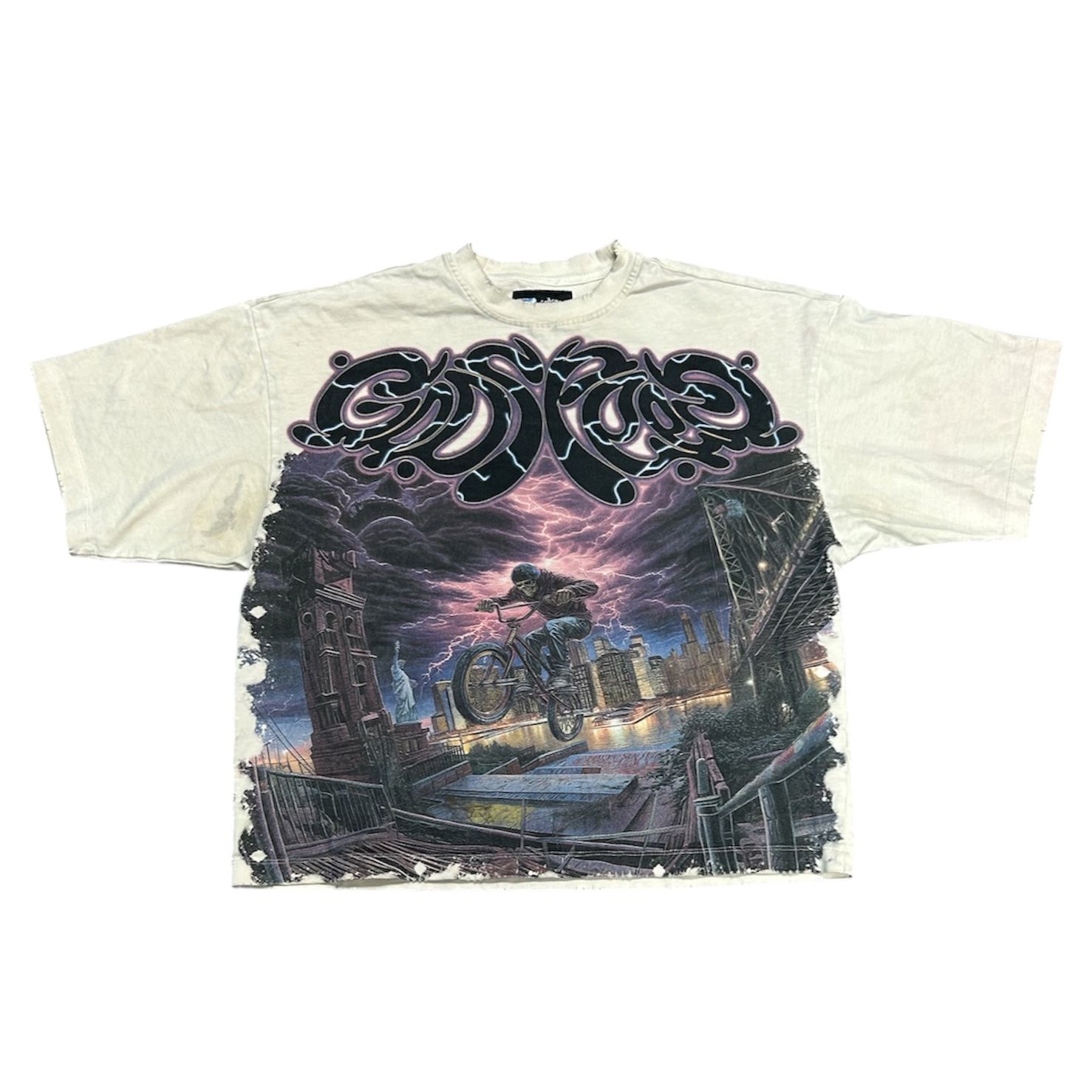 GODSPEED B.M.X T-SHIRT “BONE” (preowned)