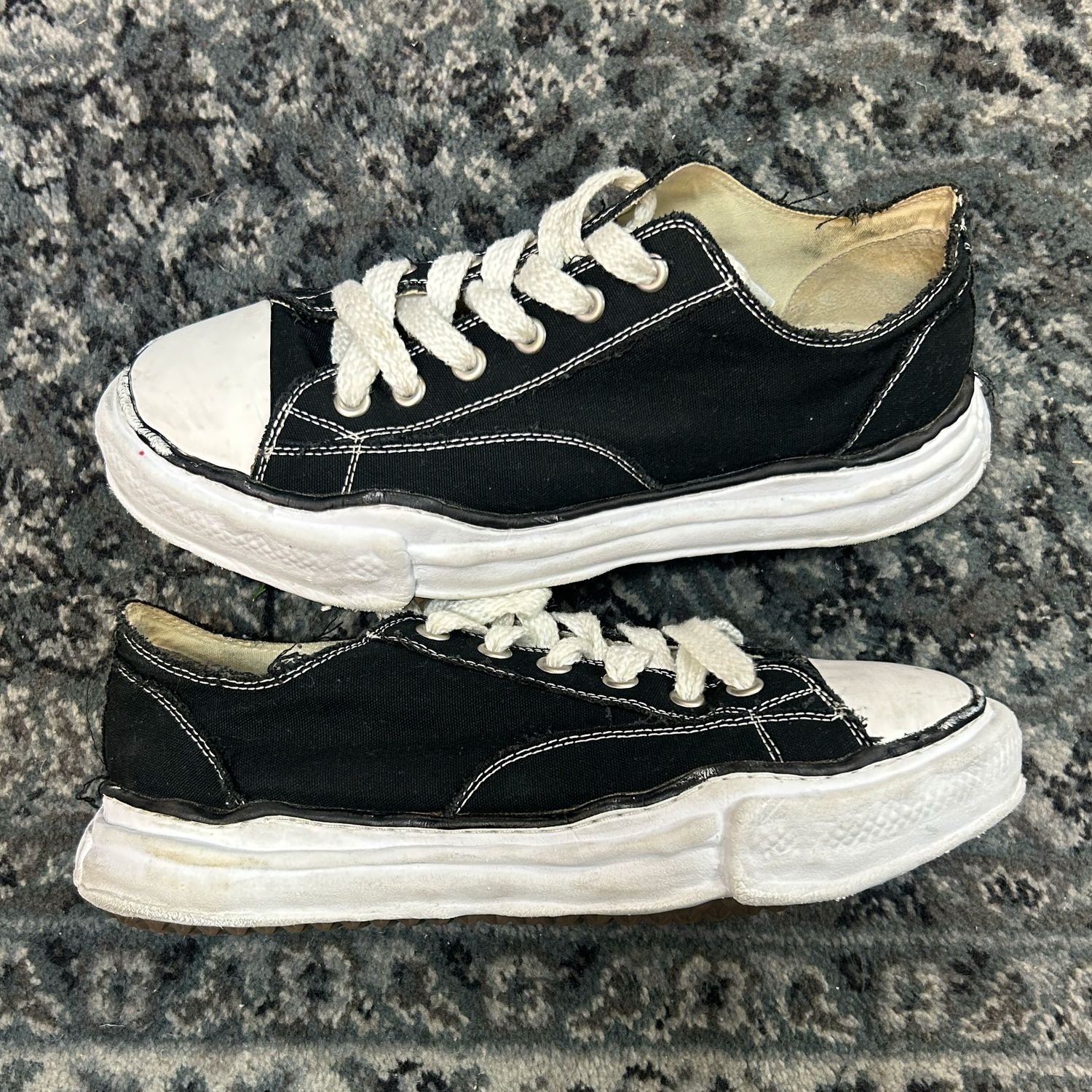 MAISON MIHARA YASUHIRO PETERSON CANVAS "BLACK" SZ 45 N.B.