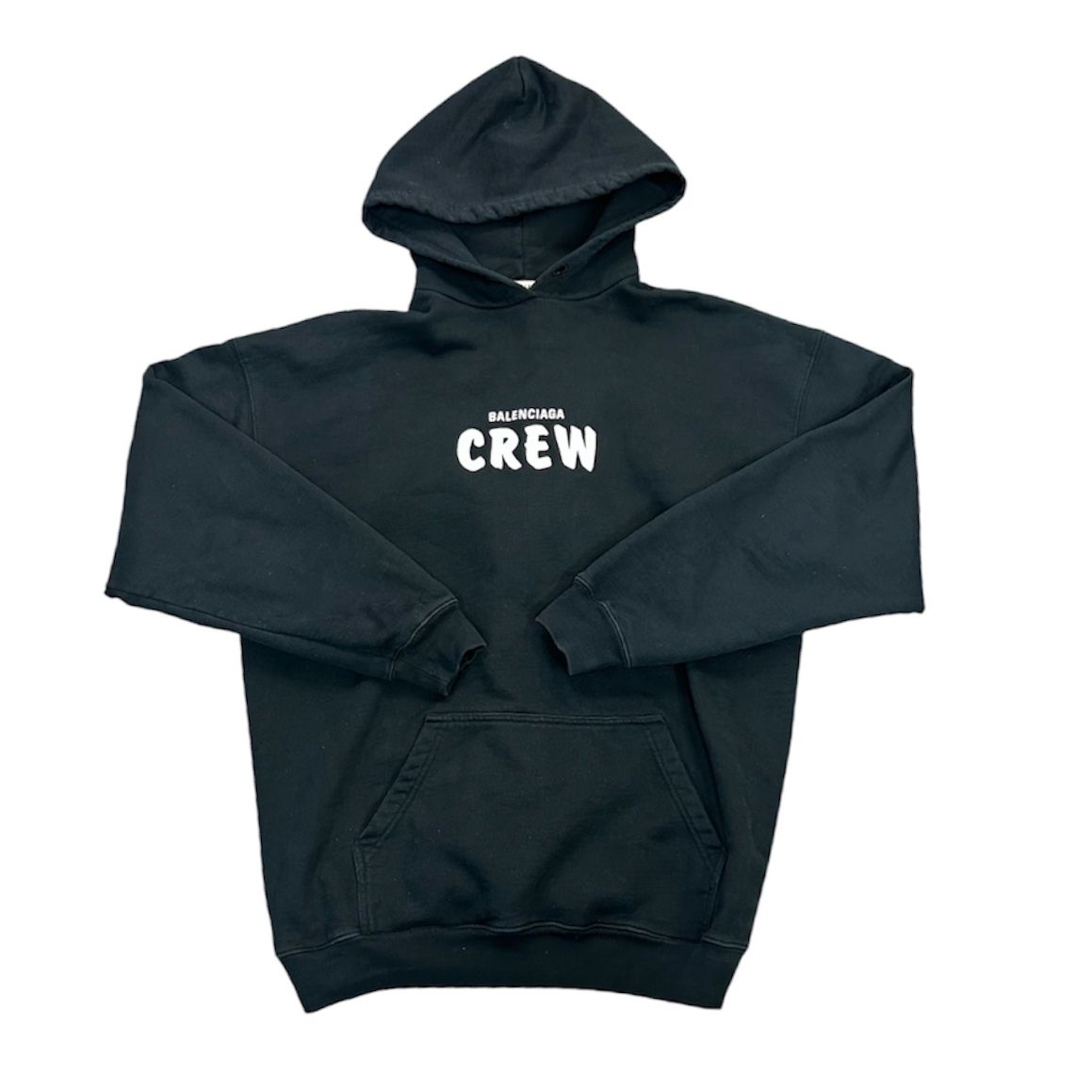 BALENCIAGA CREW LOGO HOODIE (preowned)