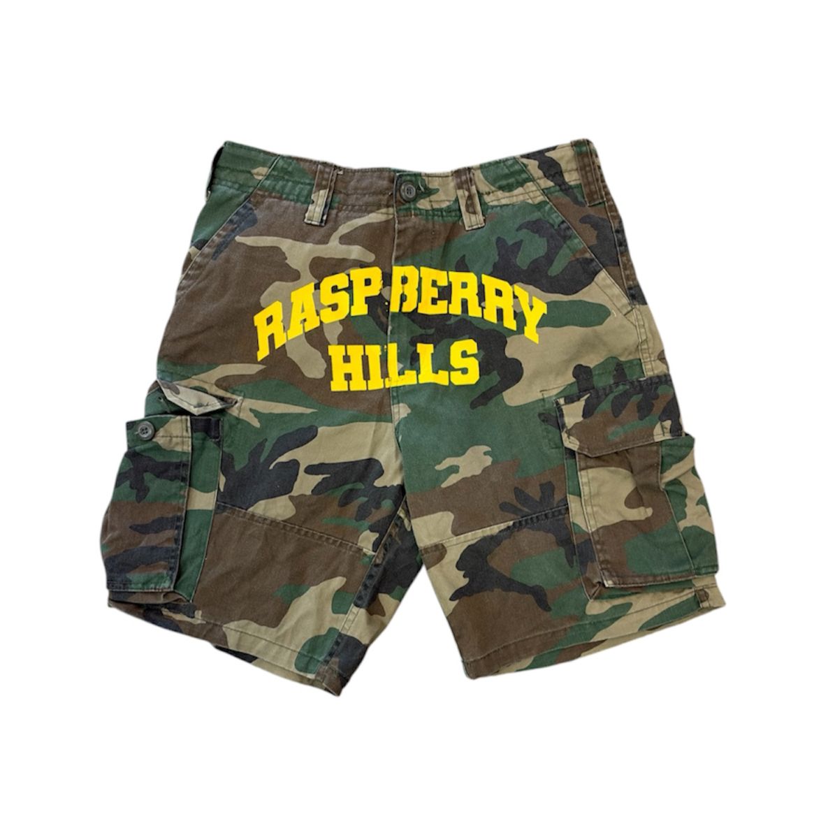 GV GALLERY CAMO CARGO SHORTS GREEN (PREOWNED)