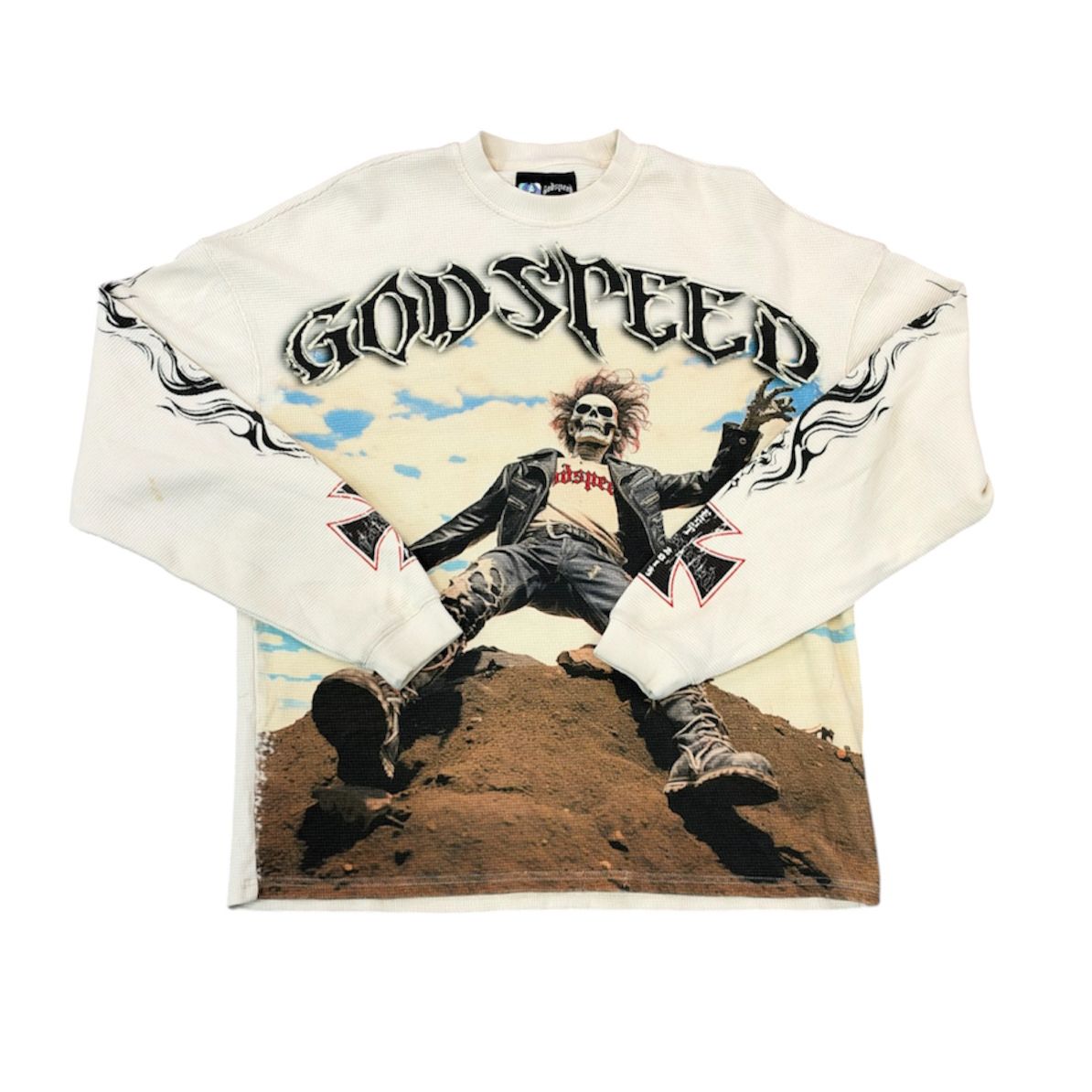 GODSPEED ROCKER THERMAL LAYERED L/S WASHED BONE (preowned)
