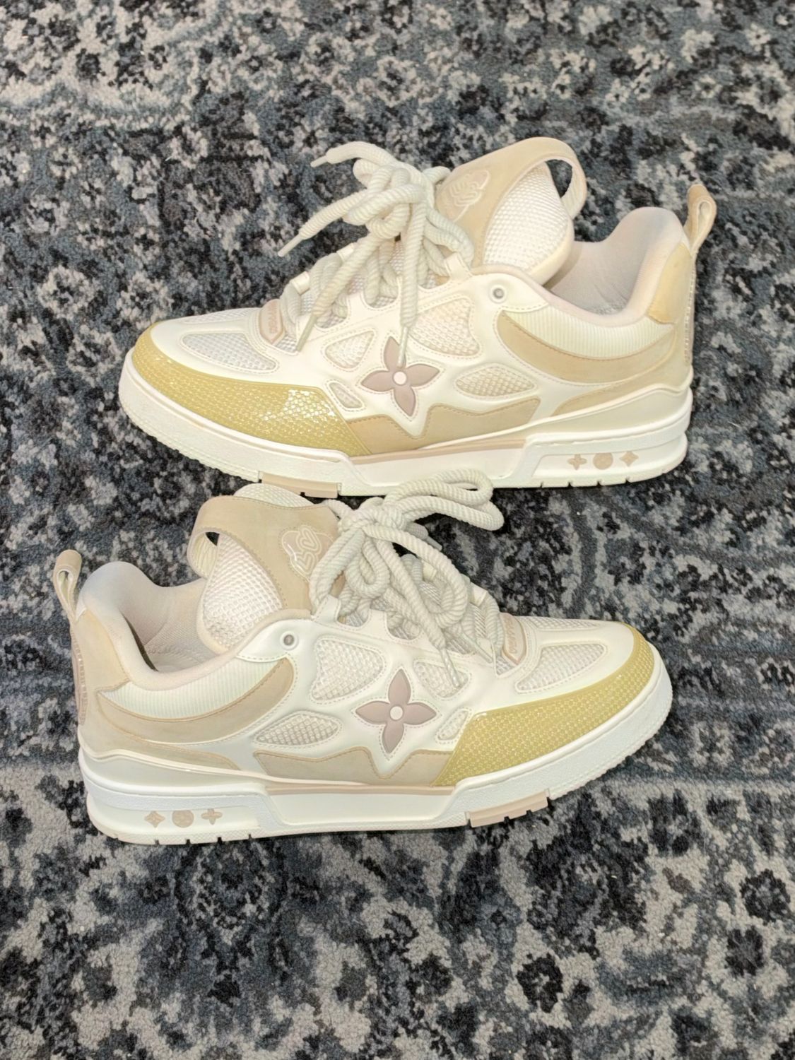 LOUIS VUITTON LV SKATE  SNEAKERS “BEIGE” SZ 10.5 N.B.