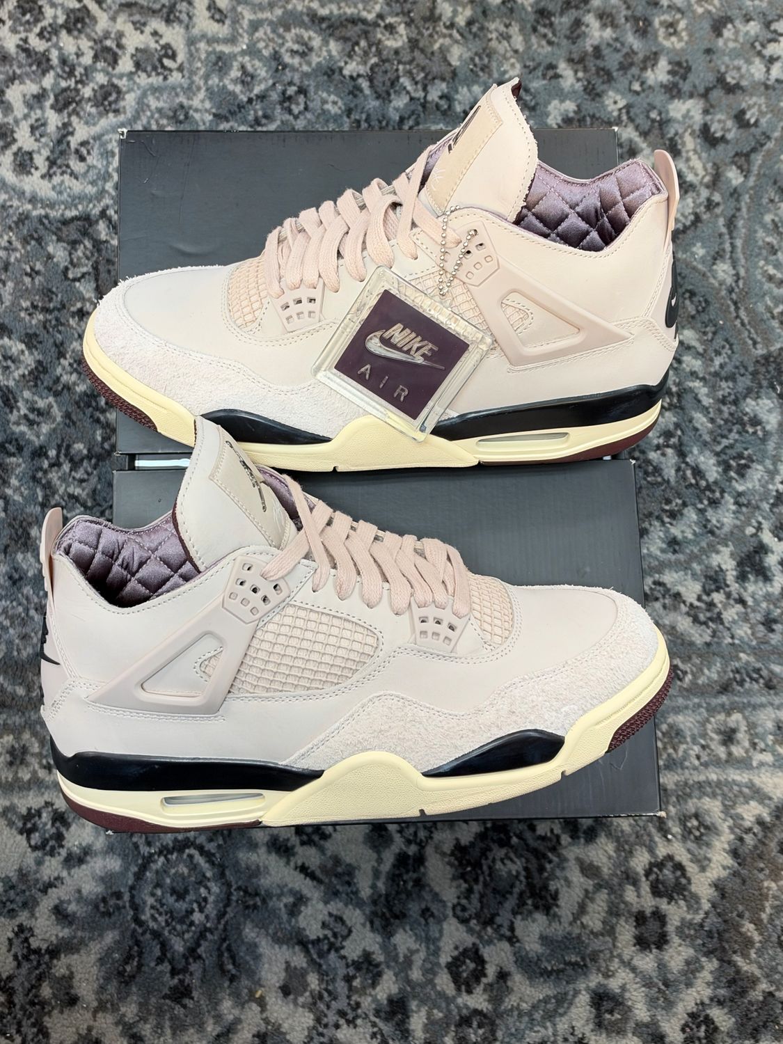 JORDAN 4 X A Ma Maniére "FOSSIL STONE" SZ 9.5