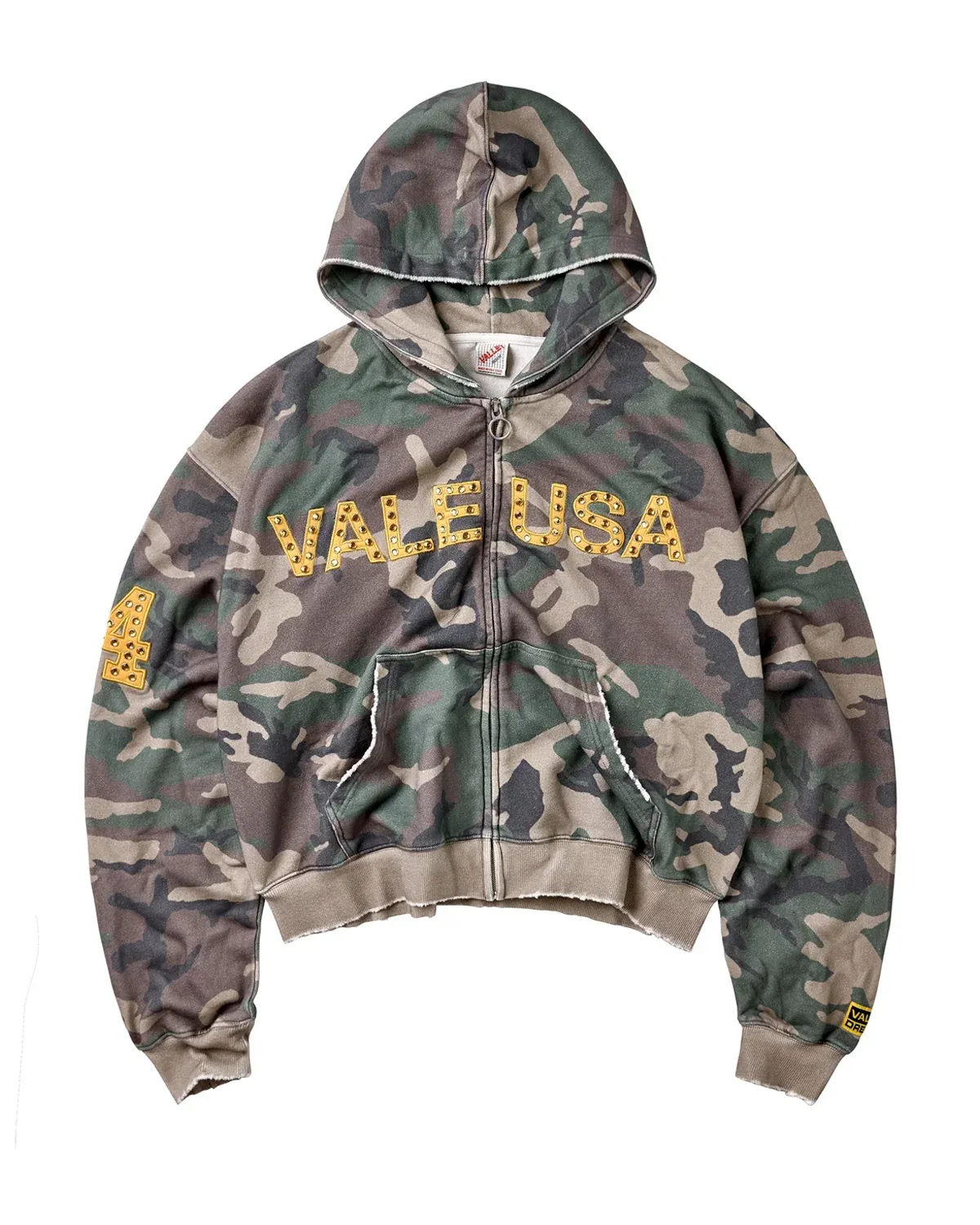 VALE FOREVER CAMO ZIP UP HOODIE