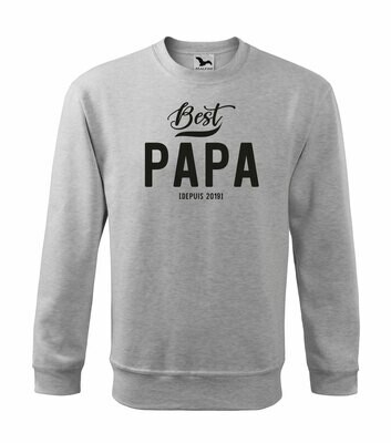 Sweatshirt best papi, papa, etc personnalisable