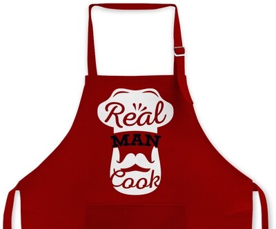 Tablier personnalisable "real man cook"