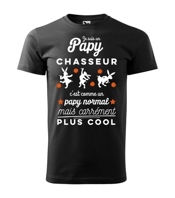Tee shirt homme papy normal chasseur