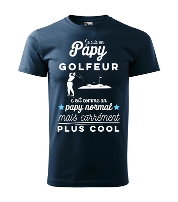 Tee shirt homme papy normal golfeur
