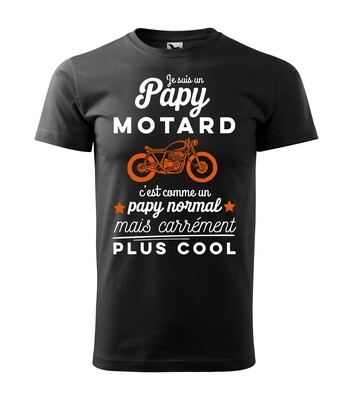 Tee shirt homme papy normal motard