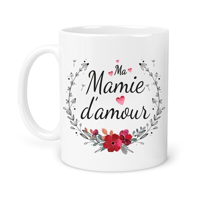 Mug personnalisable "Mamie d'amour"