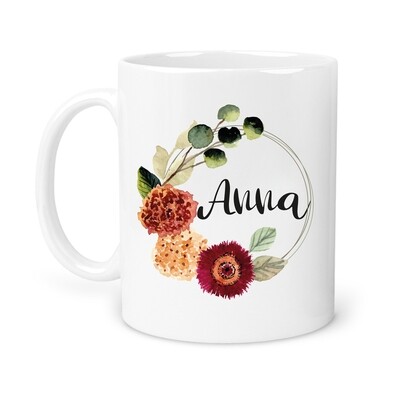 Mug personnalisable "Fleur 3"