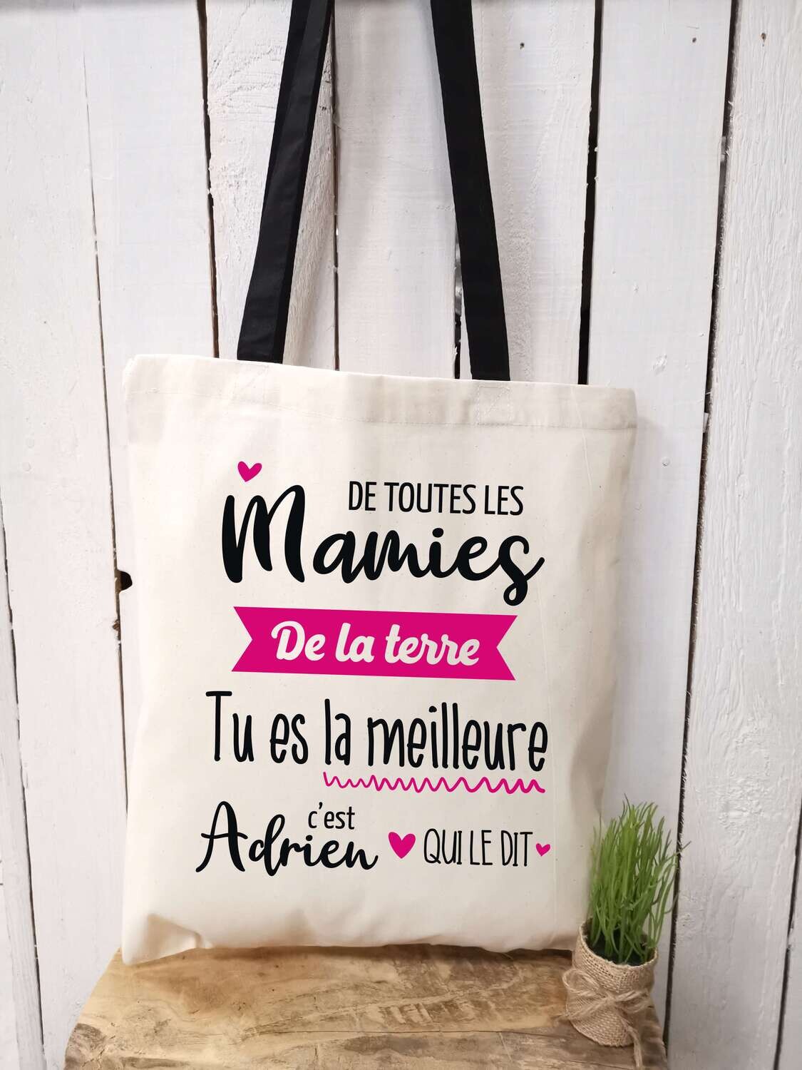 Tote bag terre personnalisable