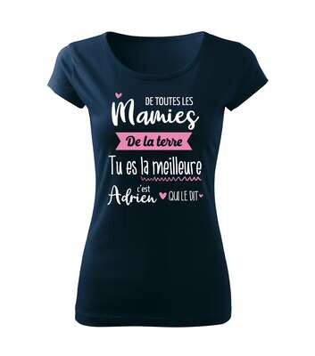 Tee shirt femme terre personnalisable