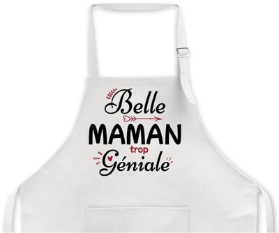 Tablier de cuisine personnalisable fête Belle Maman