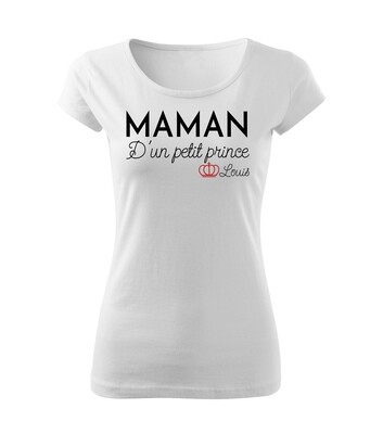Tee shirt femme personnalisable Maman Prince