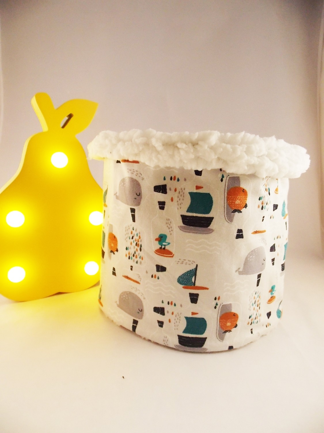 Snood Tour De Cou Fait Main Reversible Pour Bebe Ou Enfant Motif Bateaux