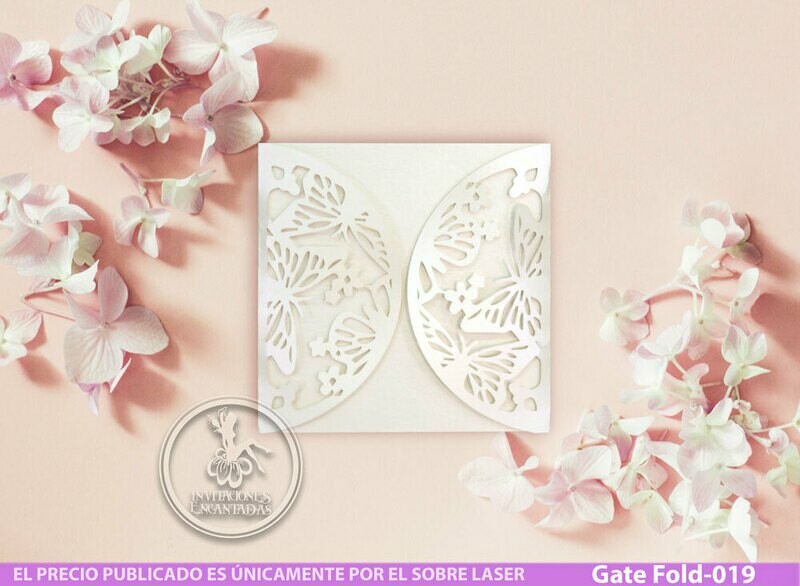 DIY Sobre Corte Laser GF-019 Mariposa